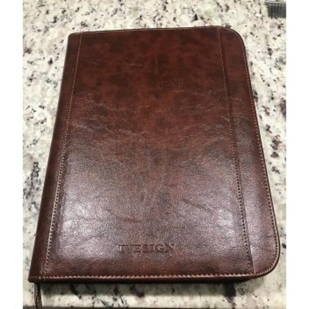 New Faux Leather Business Padfolio Portfolio with Calculator and Writing Pad